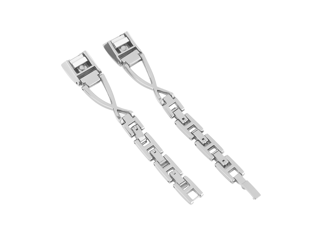 Pulsera De Reloj De Reemplazo De Metal Para Fitbit Alta/alta Hr Plata