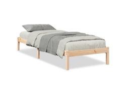Maison Exclusive - Cama Extralarga Sin Colchón Madera Maciza De Pino 90x220 Cm