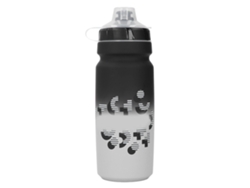 Botella De Agua Para Ciclismo De 750 Ml De Gran Capacidad, Con Tapa De Pp A Prueba De Polvo, Segura, Color Negro Y Gris.
