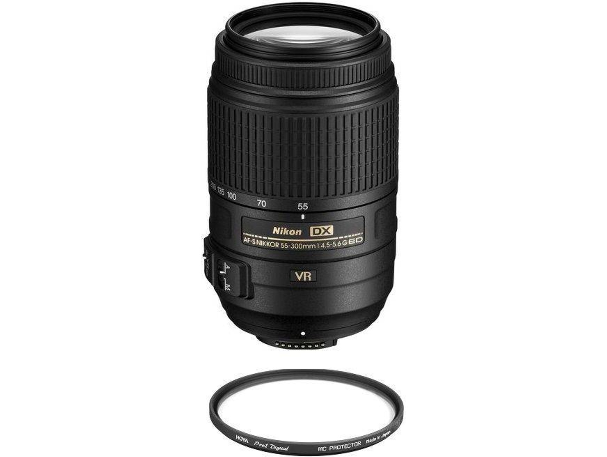Objetivo NIKON AF-S 55-300MM F4.5-5.6G ED VR + Hoya 58mm PRO 1D Protector