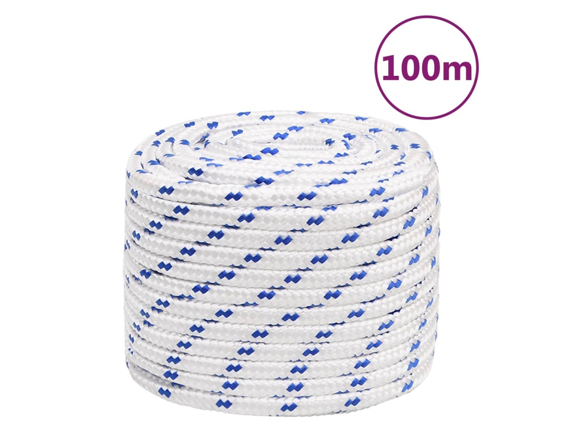 Cuerda De Barco Polipropileno Blanco 18 Mm 100 M