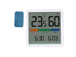 Monitor De Temperatura Y Humedad 3 En 1 Termómetro Higrómetro Digital Pantalla Para Hogar Y Habitación