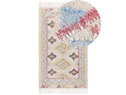 Alfombra BELIANI Terkos de Yute Multicolor 80x150