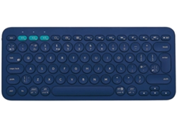 Teclado multidispositivo inalámbrico K380 para Windows, Apple iOS, Apple TV, Android o Chrome, Bluetooth, diseño compacto y económico.