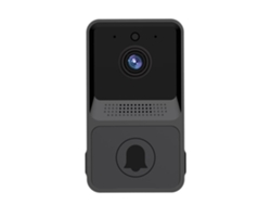 Timbre Inalámbrico Wi-fi (cámara Integrada) - Led Negro, Usb, Portátil, Para El Hogar/oficina/viajes, Universal