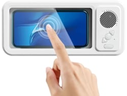 Soporte Para Teléfono De Ducha Con Carcasa Giratoria De 360 Grados Y Altavoz |