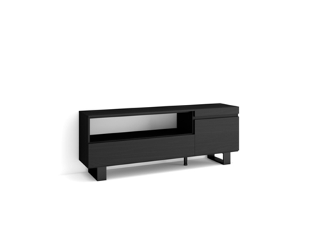 Mueble TV Televisión 150x57x35cm Para TV hasta 65 Diseño industrial Negro