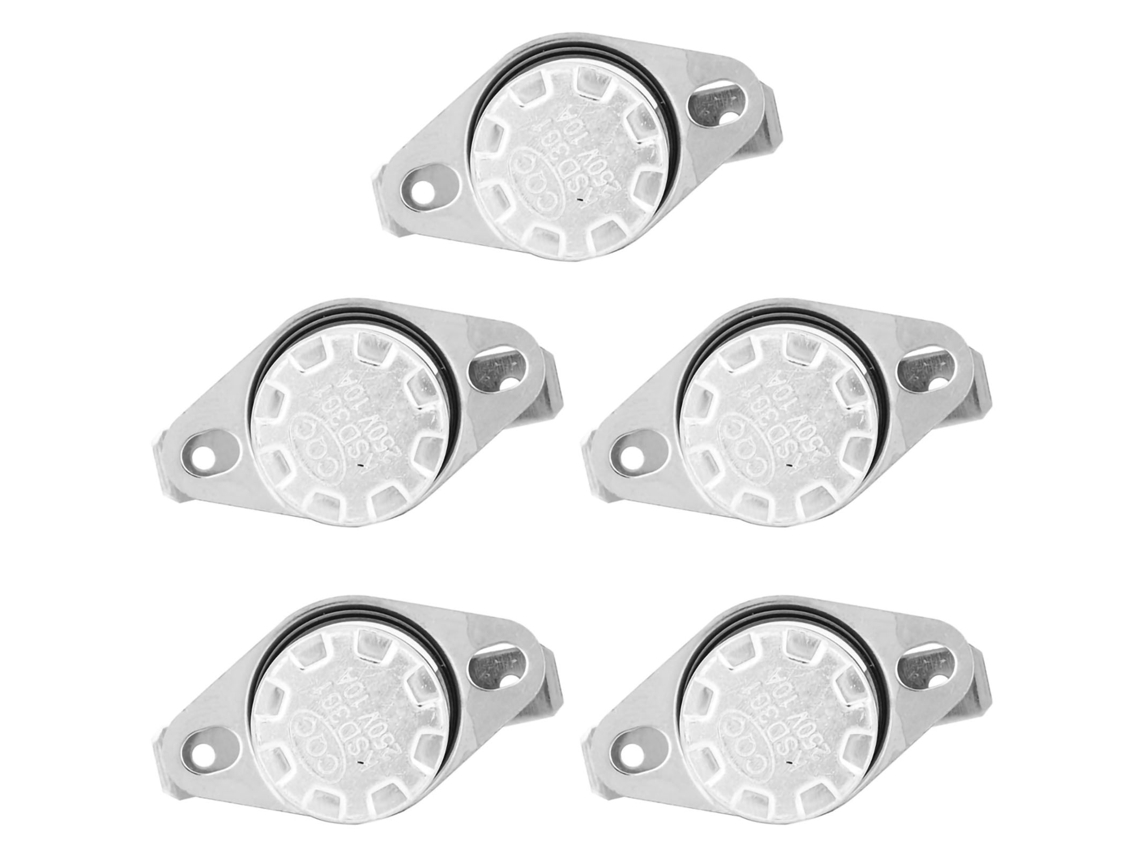 5 Piezas Interruptor Termostático Ksd301 Control De Temperatura No 125℃ 250v 10a