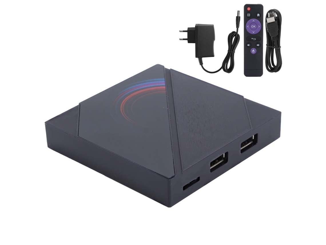 H96max H616 Tv Box Android 10.0 4+32gb 6k Ultraclear Com Controle De Voz Dlna Miracast