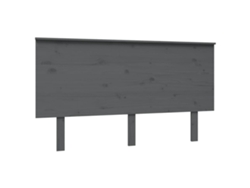 Maison Exclusive - Cabecero De Cama Madera Maciza De Pino Gris 144x6x82,5 Cm
