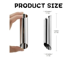 Tubo de acero inoxidable para cannoli, molde para pastelería danesa y croissant NEVEANCE