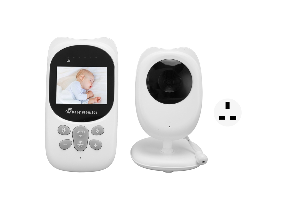 Monitor Para Bebés Con Vídeo De 2,4 Pulgadas, Visión Nocturna A Color, Comunicación Bidireccional, Alcance De 150 M, Con Canciones, Enchufe Británico 100-240 V.