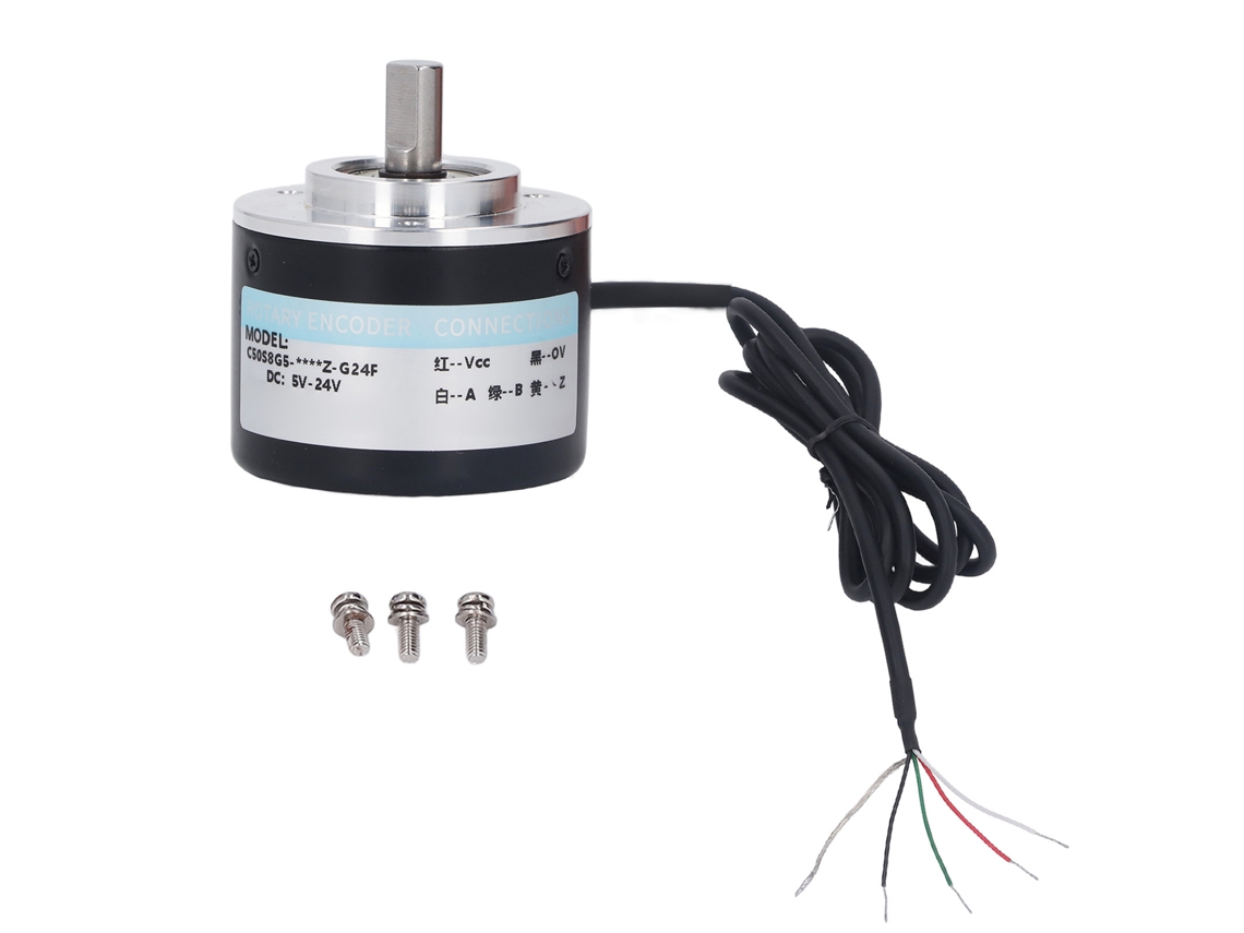 Codificador Incremental Bifásico Pnp Ip50 De 50 Mm Y 1200 P/r Dc5-24v Para Control Inteligente