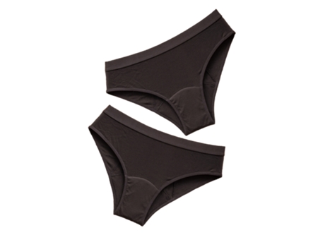 Conjunto de 2 Bragas ANAISSA Algodón Mujer (38-40 - Negro)