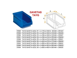 Tayg gaveta azul 58   l 500 a 303 h 200 mm   258022