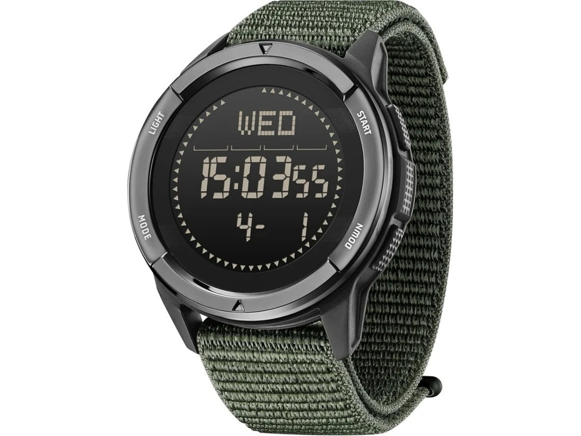 Relojes para hombre, reloj militar de fibra de carbono, resistente al agua, 50 m, podómetro, brújula, metrónomo deportivo táctico, Yizhood