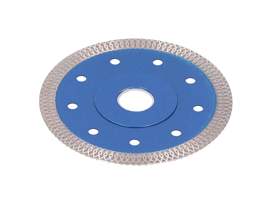 Disco de sierra de diamante para amoladora angular con brida para cortar baldosas de porcelana y cerámica, 115 mm, azul