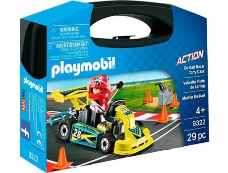 Playmobil PLAYMOBIL Maletin Go Kart (Edad Mínima Recomendada: 4años)