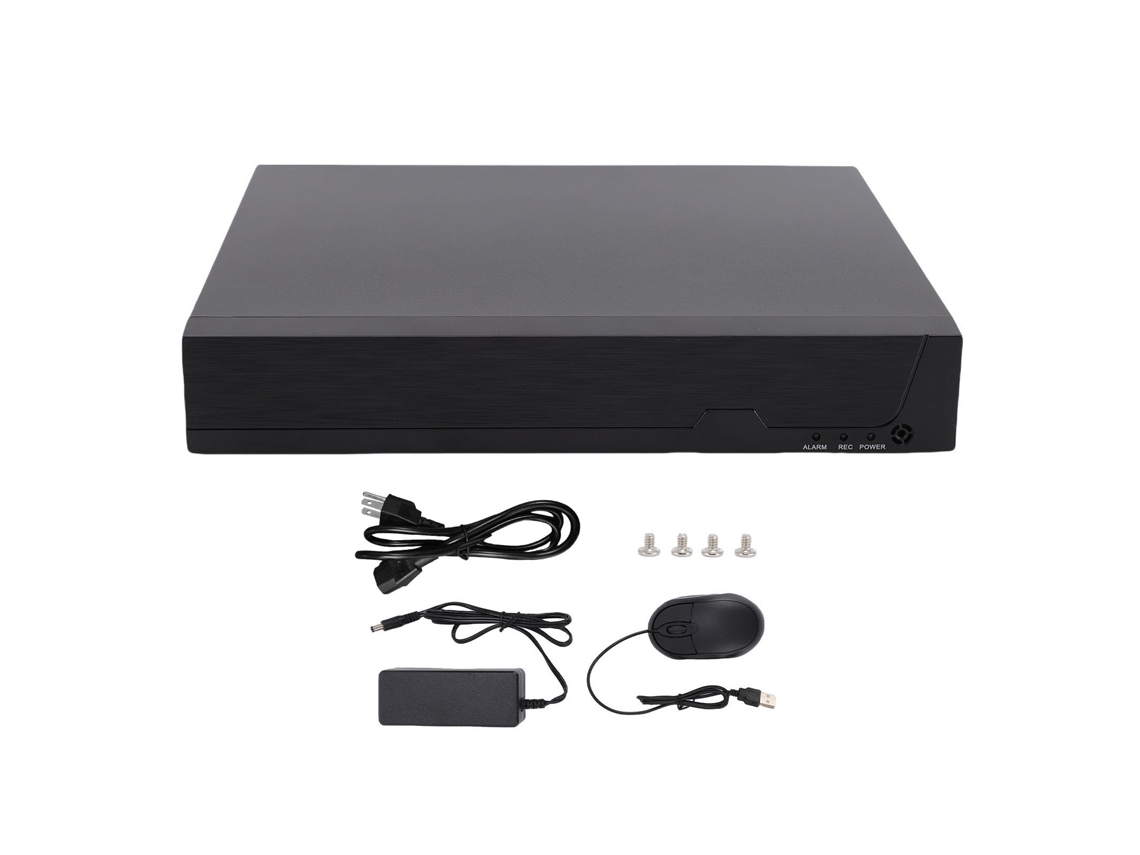 Grabador De Vídeo De Red De Seguridad Híbrido H.265+ Poe De 4 Canales 4k