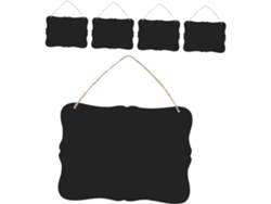 Juego De 5 Pizarras De Madera Para Notas O Menús Borrables Con Superficie Borrable.