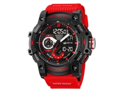 Reloj deportivo elegante e impermeable con doble pantalla luminosa y multifuncional, ideal para estudiantes. MDUG (rojo)