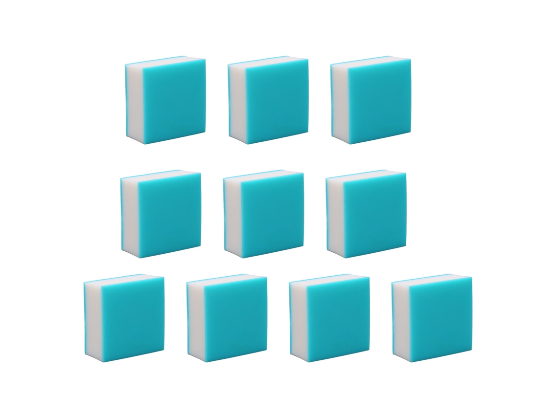 10 Piezas Bloques De Grabado De Goma Suave Para Sellos Diy Artesanales Azul Blanco 3 Capas