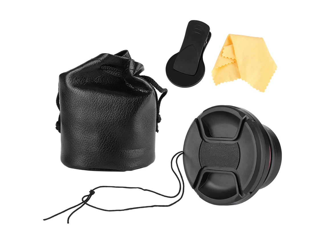 Lente De Ángulo Amplio 0.39x Super Ancho Para Cámaras Dv Y Teléfonos Móviles Con Clip De 37mm