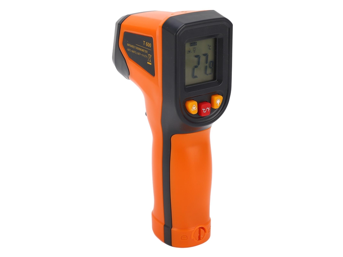 Pistola De Temperatura Infravermelha Lcd Hd De Alta Precisão Para Cozinha Refrigeração Aço