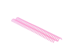 10 Espirales De Encuadernación, 34 Agujeros, Polipropileno Resistente Al Desgaste, Color Rosa, Para Material Escolar.