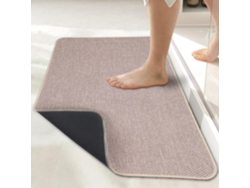 Alfombrilla De Baã±o Con Base De Goma Antideslizante, Absorbente Y De Secado Rã¡pido (beige/50x80cm) Gertiz