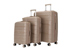 Set De 3 Maletas Rígidas Con Ruedas, 4 Ruedas Giratorias, 55-65-75cm
