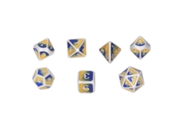 Juego De 7 Dados Poliédricos De Metal De Aleación Con Diferentes Formas Para Juegos De Mesa.