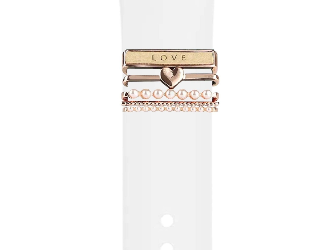 Correa Xiaomi Watch S1 Active Pulsera con Adorno Love Blanco