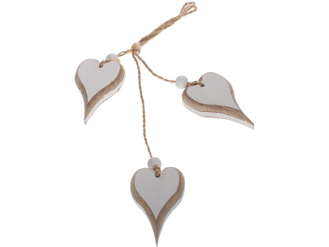 Colgante Corazón Madera Hecho Decoración Pared Hogar Adorno Interior Natural Bodas Proyectos Bricolaje