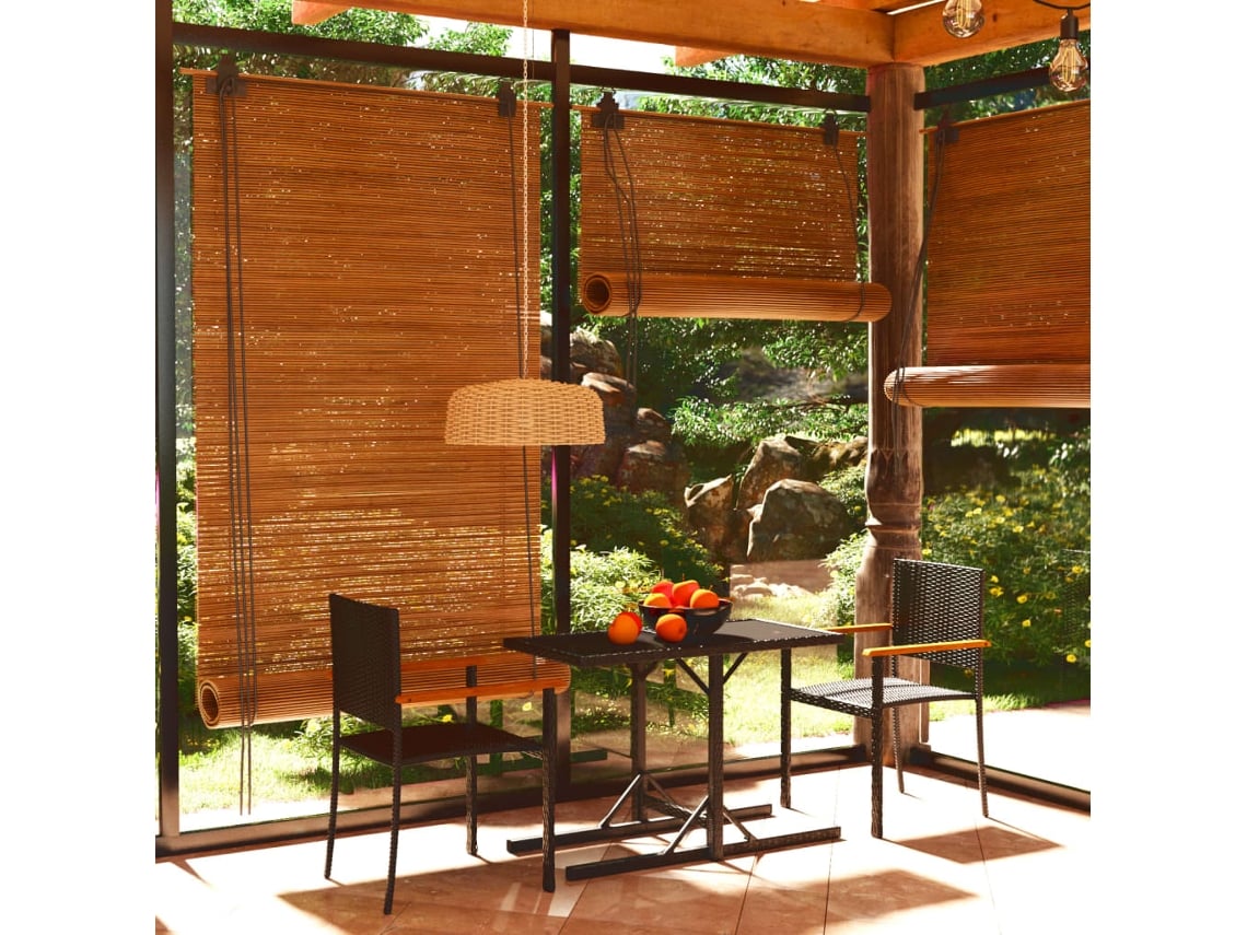 Juego de comedor de jardín de 3 piezas DKD Home Decor en negro