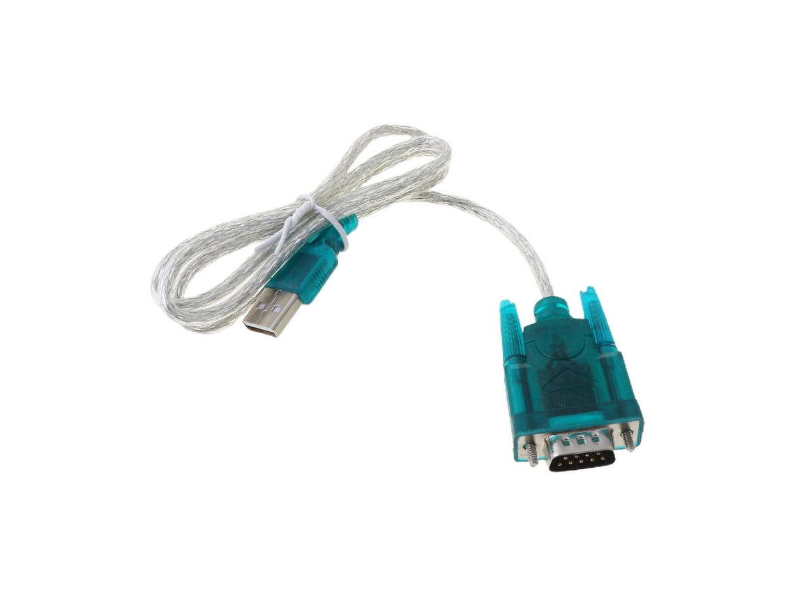 Convertidor Adaptador Estándar De Cable Serie Usb A Rs232 Rs-232 (db9) Negro Para Pc