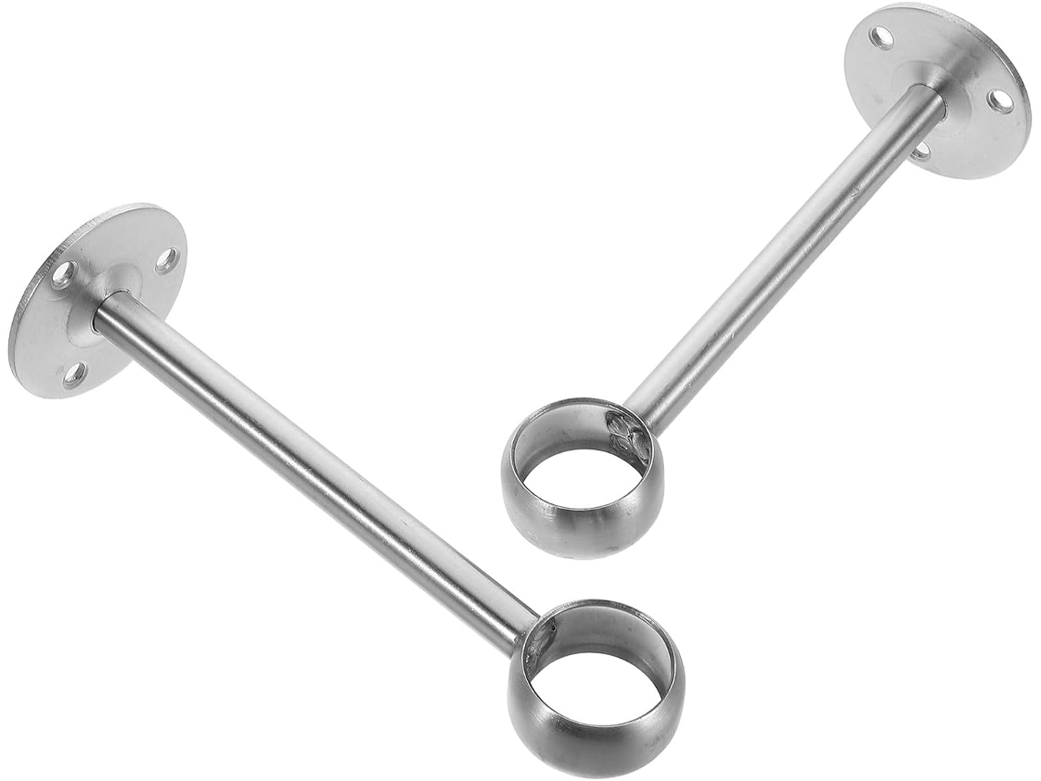 Juego De 2 Soportes Acero De 25 Mm Para Ventanas