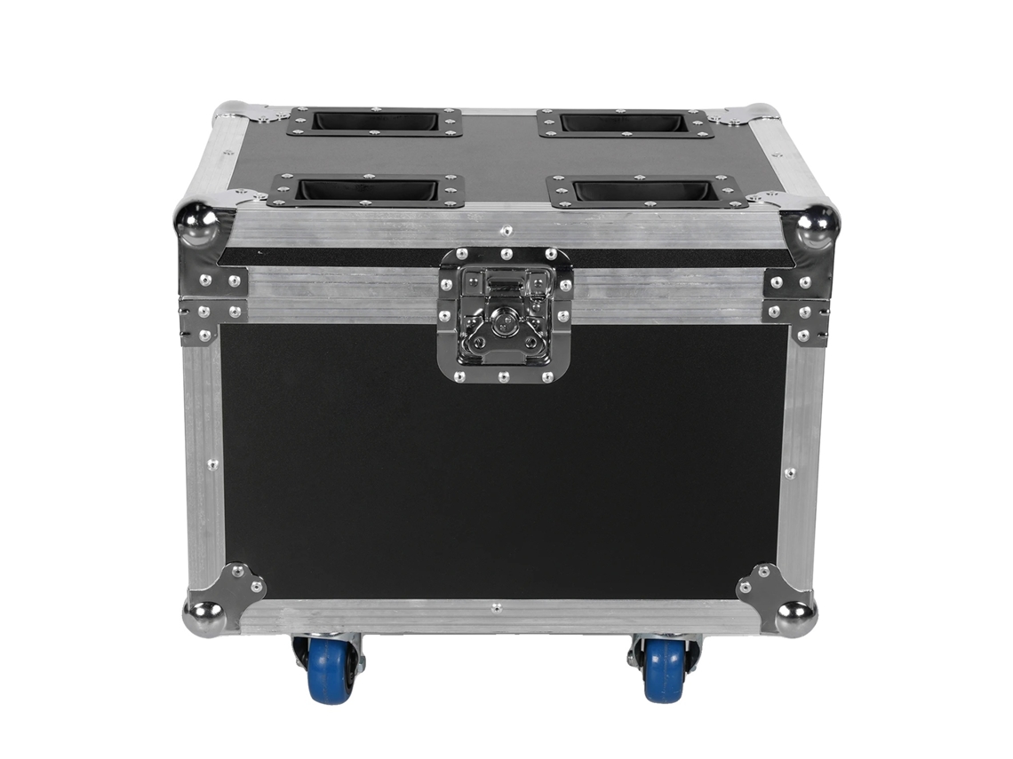 Estuche de transporte, cuero resistente, ideal para equipos de escenario, color negro.