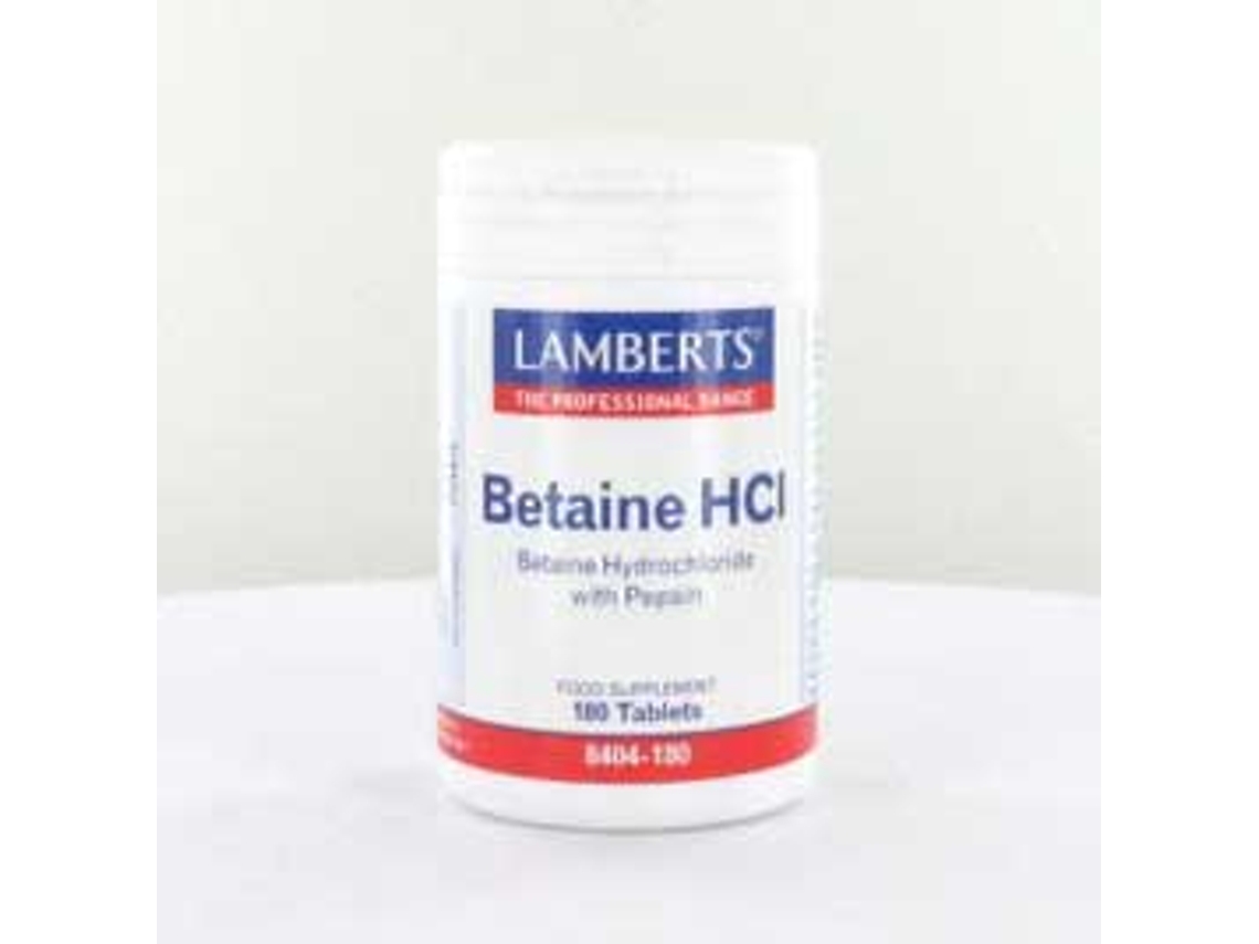 Complemento Alimentar LAMBERTS Betaina Hcl 324 Mg 180 Tabs (180 Comprimidos)