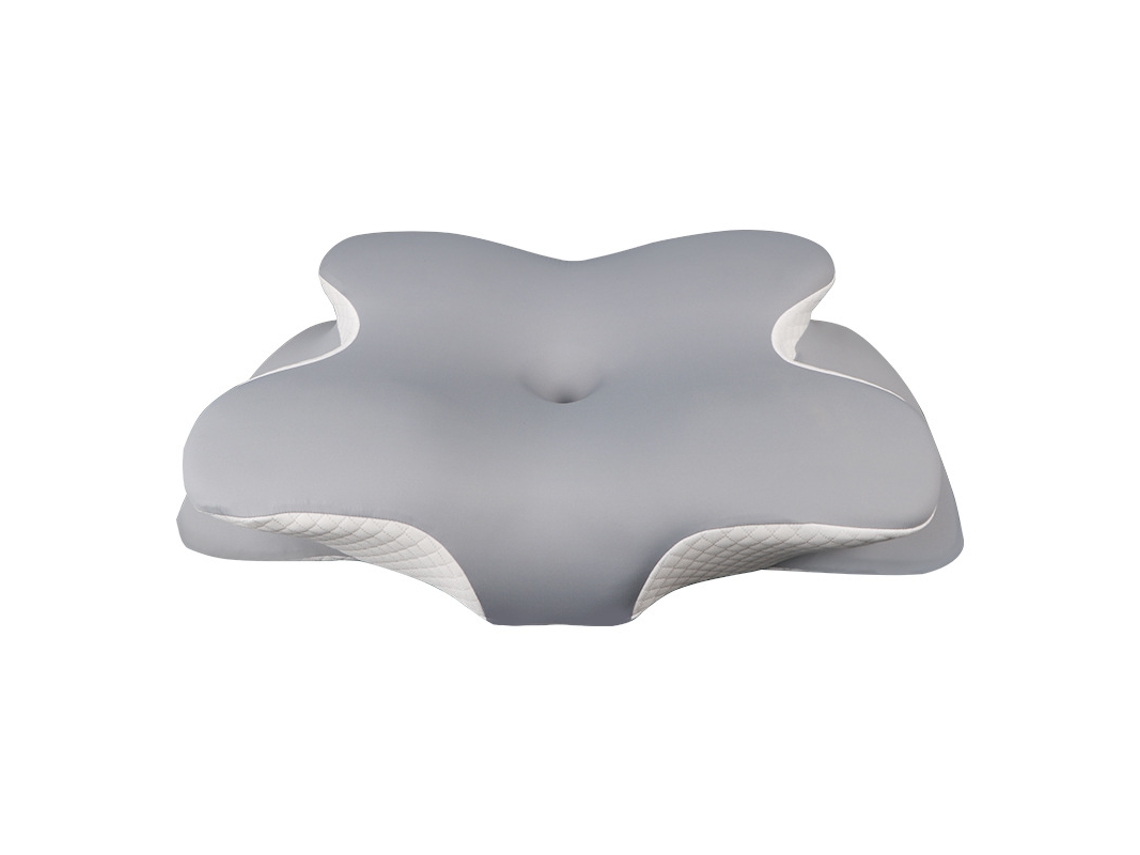 Almohada Memoria Mariposa, Protege Columna (altura Var.), Azul-gris Caja Peq.
