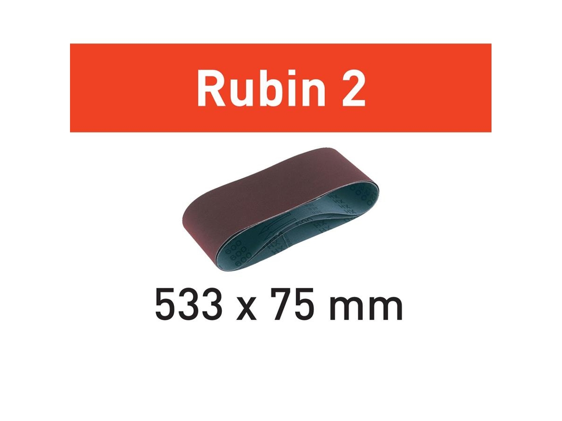 Cintas de Lija Bs 75 L533X 75-Ru2/10 Rubin 2 P120