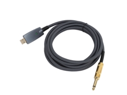 Cable Usb Para Guitarra De 3 M, Macho A Macho De 6,35 Mm, Con Aislamiento De Pvc Y Trenzado De Cobre.