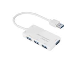 Concentrador USB 3.0 portátil (4 puertos, carga rápida de 5 Gbps)