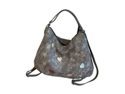 Bolso bandolera moderno para mujer, con amplio espacio, mochila multifuncional en piel sintética, ideal para el día a día y para viajar. Marrón oscuro.
