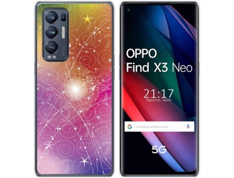Carcasa Oppo Find X3 Neo TUMUNDOSMARTPHONE Abstracto Multicolor