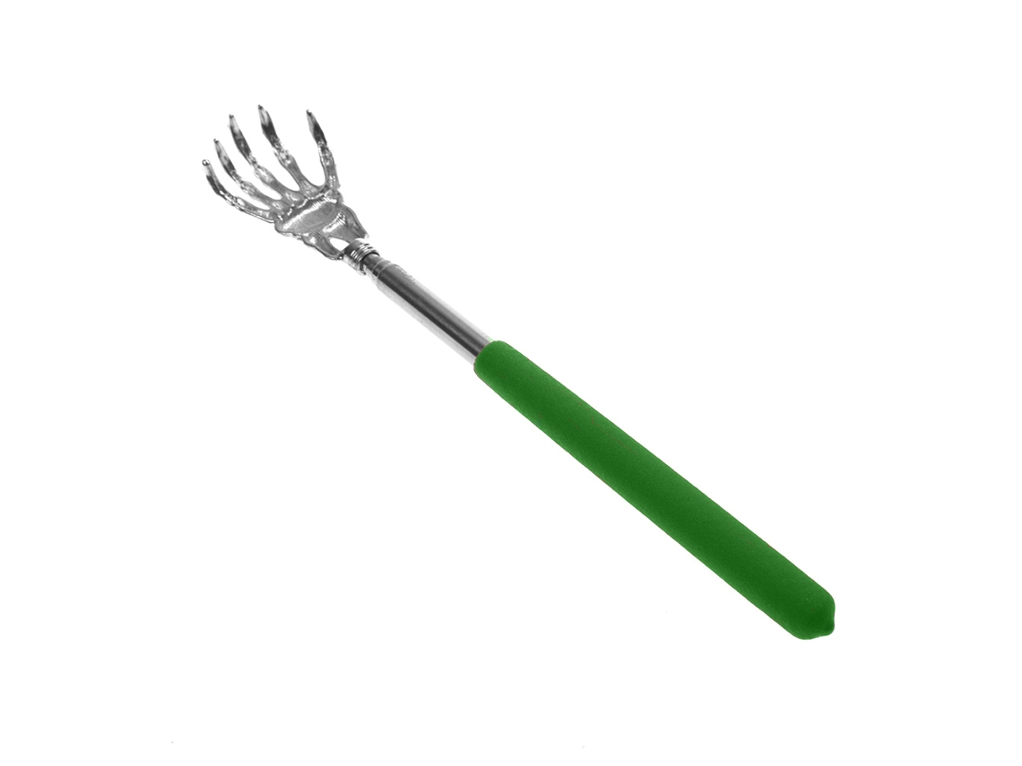 Rascador De Espalda Retráctil De Acero Inoxidable (verde) Para Aliviar La Picazón.