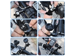 Soporte Para Cámara Y Ciclocomputador Garmin Bryton Cateye Para Bicicleta, Con Rotación De 360° Para Manillar.