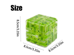 Cubo mágico Digitallab, laberinto de bolas, juguetes educativos (verde)