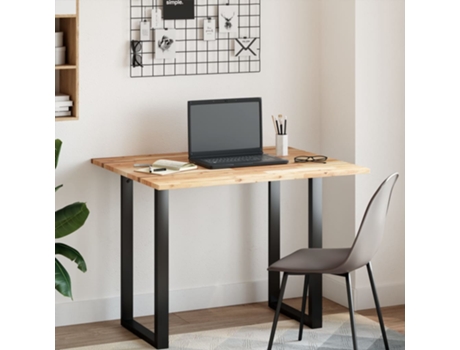 vidaXL Tablero escritorio madera maciza acacia sin tratar 100x80x2 cm
