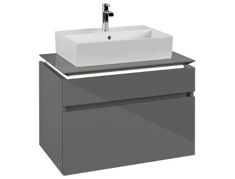 Módulo de lavabo Villeroy &amp Boch Legato B602 800x550x500mm lavabo central iluminación LED